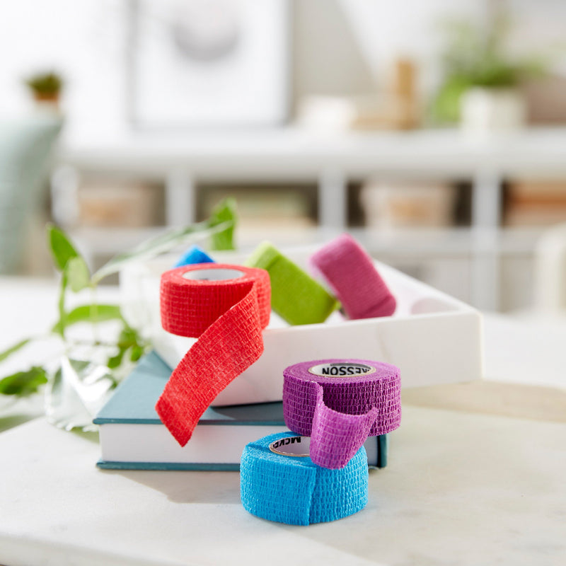 McKesson Self-adherent Closure Cohesive Bandage, 1 Inch x 5 Yard