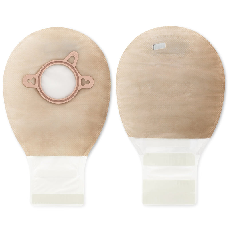 New Image™ Two-Piece Drainable Beige Filtered Ostomy Pouch, 7 Inch Length, 1¾ Inch Flange