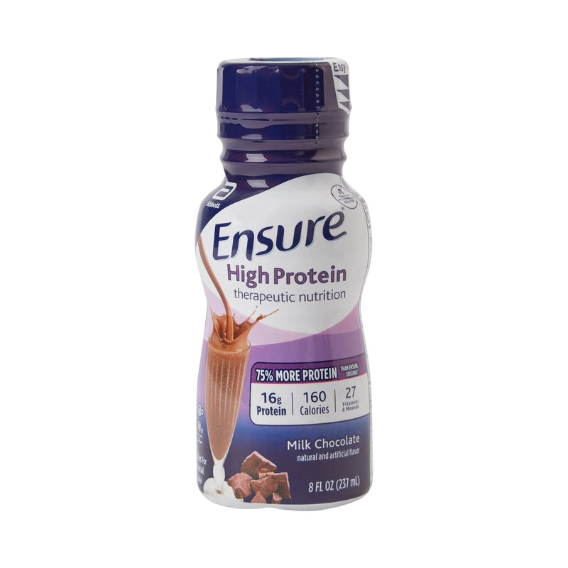 Ensure® High Protein Therapeutic Nutrition Shake Chocolate Oral Supplement, 8 oz. Bottle