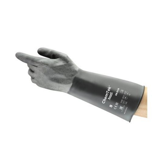 Chemtek Protective Gloves, Black