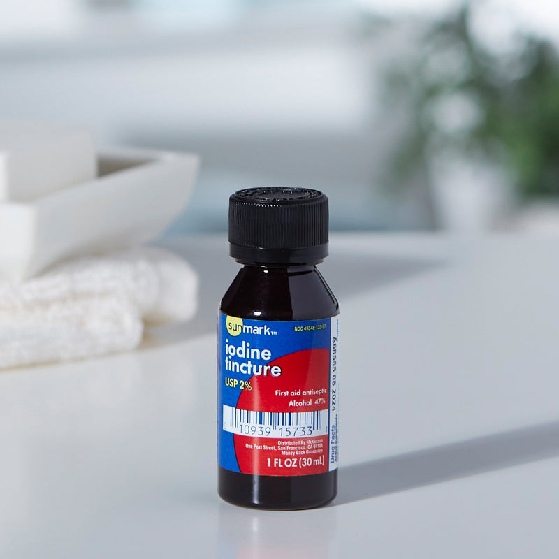 sunmark® Iodine Tincture Antiseptic, 1 oz. Bottle