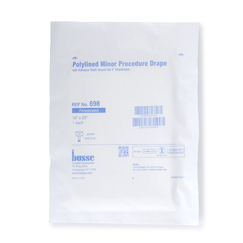 Busse Hospital Sterile Minor Procedure Surgical Drape, 18 W x 26 L Inch