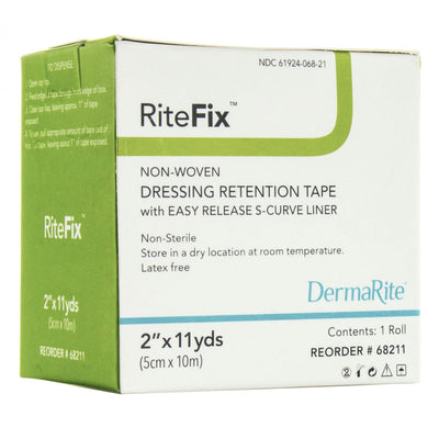 RiteFix™ Nonwoven Dressing Retention Tape, 6 Inch x 11 Yard, White