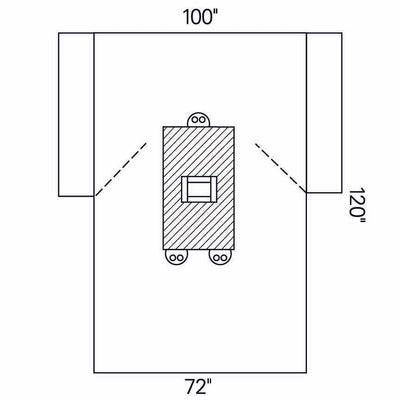 Halyard Sterile Transverse Laparotomy Abdominal Drape, 100 W x 72 W x 120 L Inch