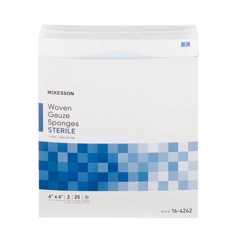 McKesson Sterile Gauze Sponge, 4 x 4 Inch