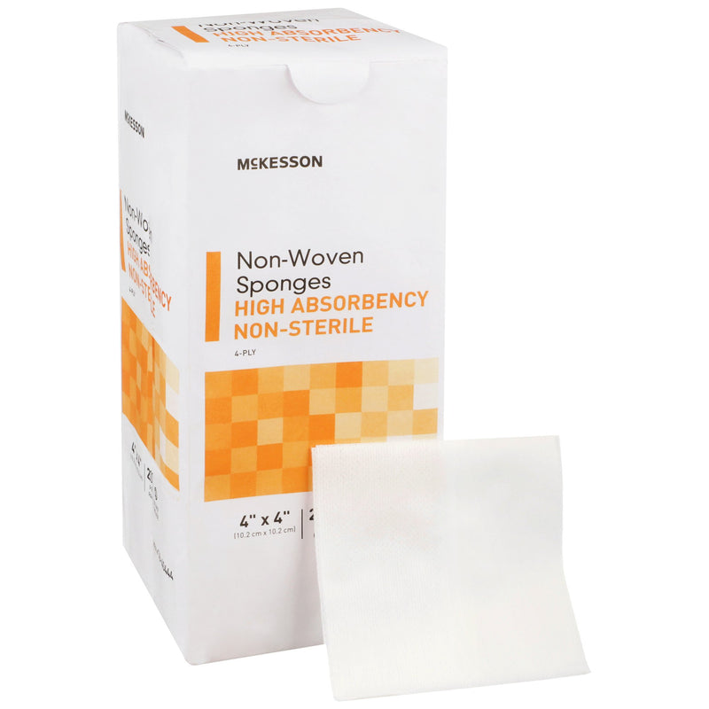 McKesson NonSterile Nonwoven Sponge, 4 x 4 Inch