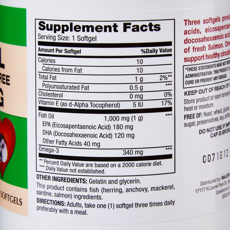Major® Fish Oil Omega-3 Supplement