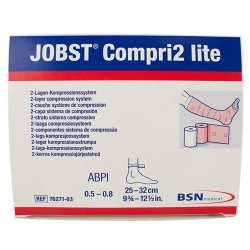 JOBST® Compri2 Lite No Closure 2 Layer Compression Bandage System, 9-3/4 to 12-1/2 Inch
