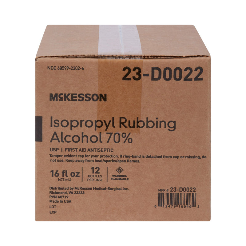 McKesson Isopropyl Alcohol Antiseptic, 16 oz. Bottle