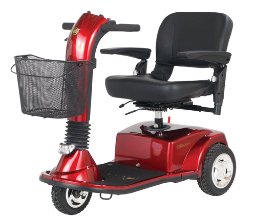 CompanionTM 3-Wheel Electric Scooter Vermillion Red MidSize
