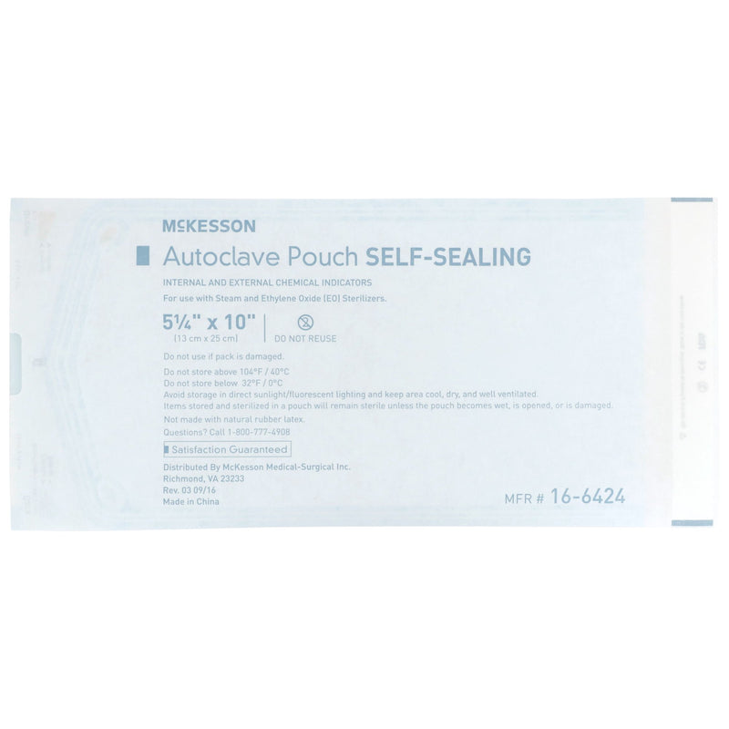 McKesson Sterilization Pouch, 5¼ x 10 Inch