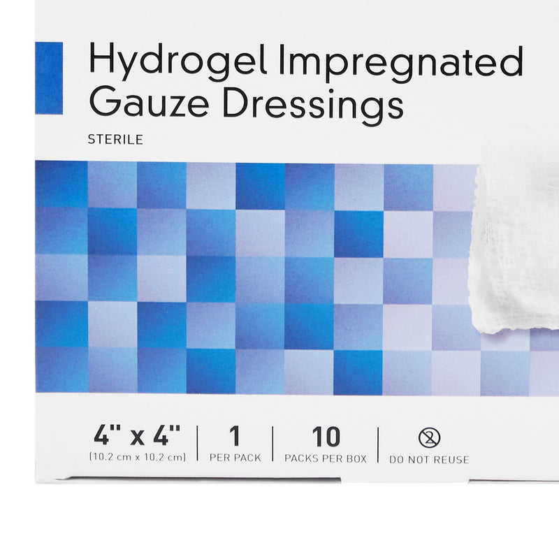 McKesson Hydrogel Gauze Dressing, 4 x 4 Inch