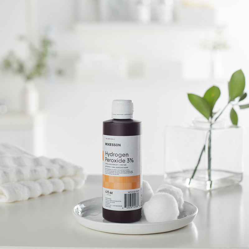 McKesson Hydrogen Peroxide Antiseptic, 4 oz. Bottle