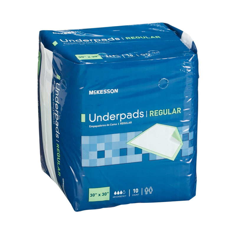 McKesson Super Moderate Absorbency Underpad, 30 x 30 Inch
