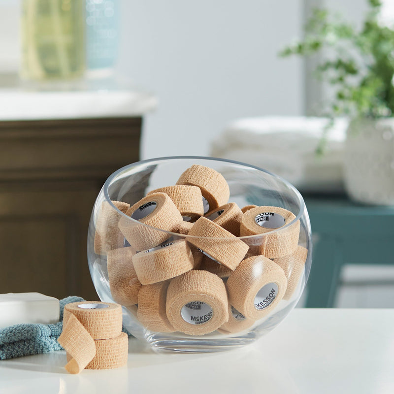 McKesson Self-adherent Closure Cohesive Bandage, 1 Inch x 5 Yard