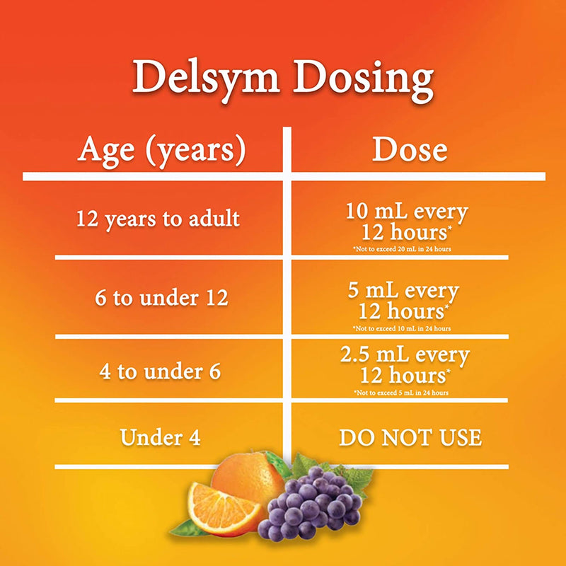 Delsym® Dextromethorphan Cold and Cough Relief