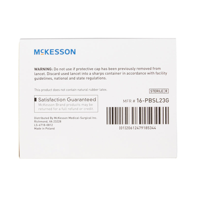 McKesson Safety Lancet, 23 Gauge