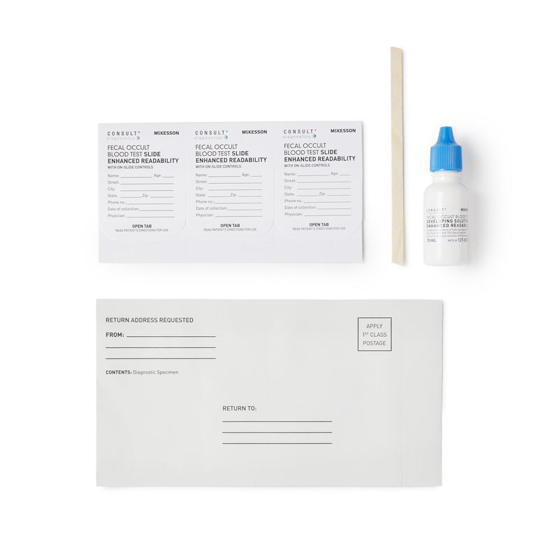 McKesson Consult™ Fecal Occult Blood Test Colorectal Cancer Screening Rapid Test Kit