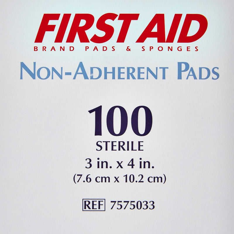 American® White Cross Non-Adherent Dressing, 3 x 4 Inch