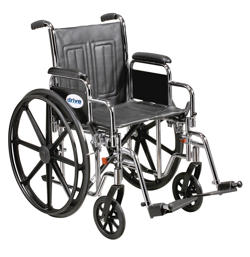 drive™ Sentra EC HD Bariatric Wheelchair, 20-Inch Seat Width