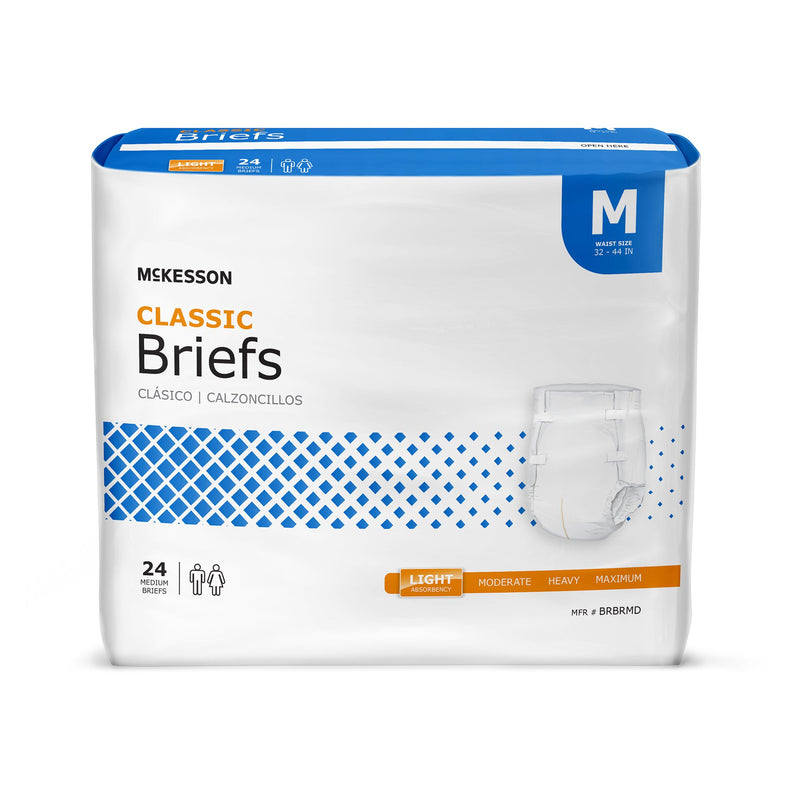 McKesson Classic Light Absorbency Incontinence Brief, Medium