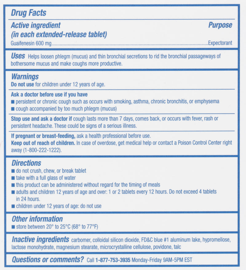 sunmark® mucus E.R.™ Guaifenesin Cold and Cough Relief