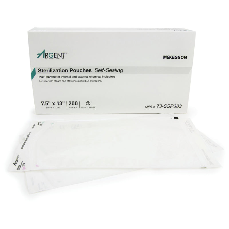 McKesson Argent® Sure-Check® Sterilization Pouch, 7½ x 13 Inch