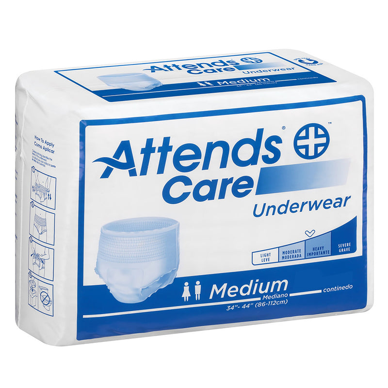 Attends® Care Adult Moderate Absorbent Underwear, Medium, White