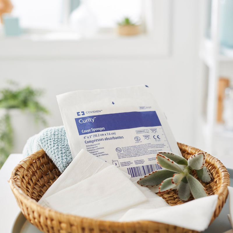 Curity™ Sterile Nonwoven Sponge, 3 x 4 Inch