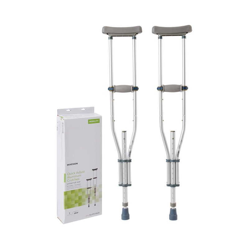 McKesson Underarm Crutches, 4 ft. 6 in. - 6 ft. 6 in.