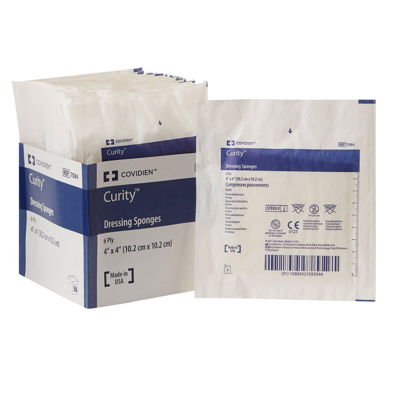 Curity™ Sterile Nonwoven Sponge, 4 x 4 Inch