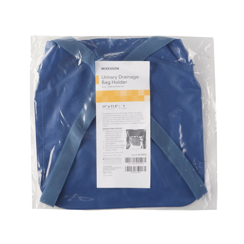 McKesson Urinary Bag Drainage Holder, Adjustable Straps, Navy Blue
