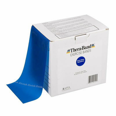 TheraBand® Exercise Resistance Band, Blue, 6 Inch x 50 Yard, X-Heavy Resistance