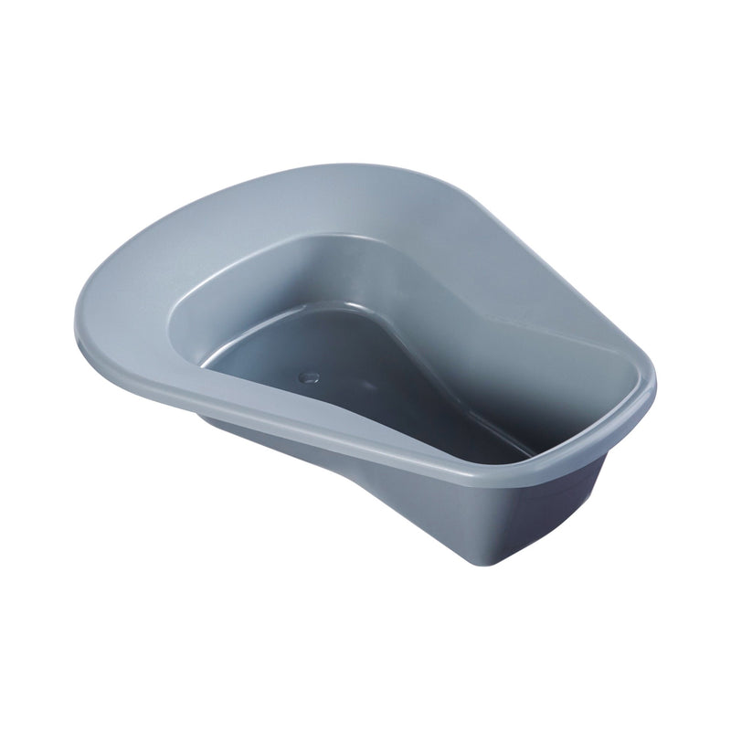 McKesson Stackable Bedpan, Non-Stick Plastic, Latex-Free, Graphite