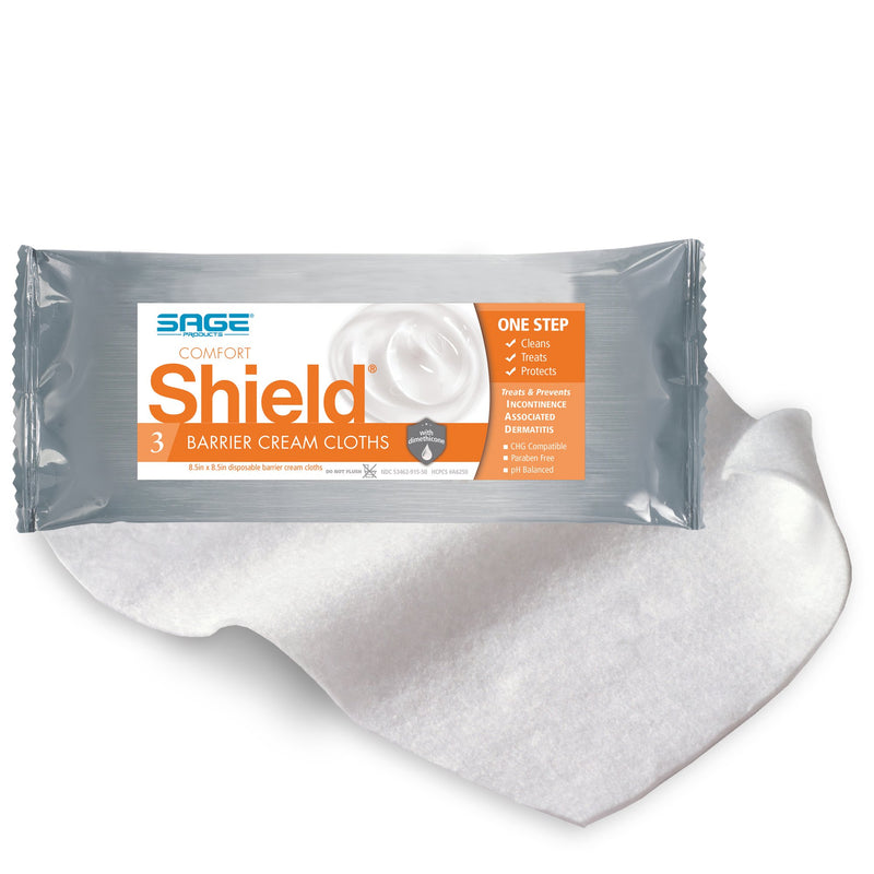 Shield® Barrier Cream Cloths, Soft Pack