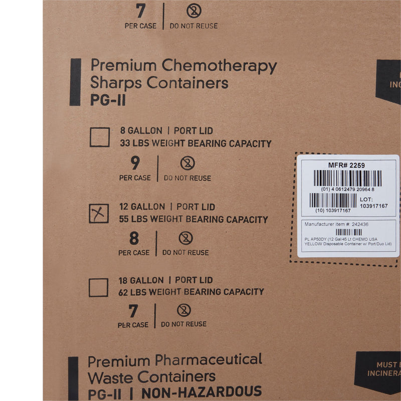 McKesson Prevent® Chemotherapy Sharps Container