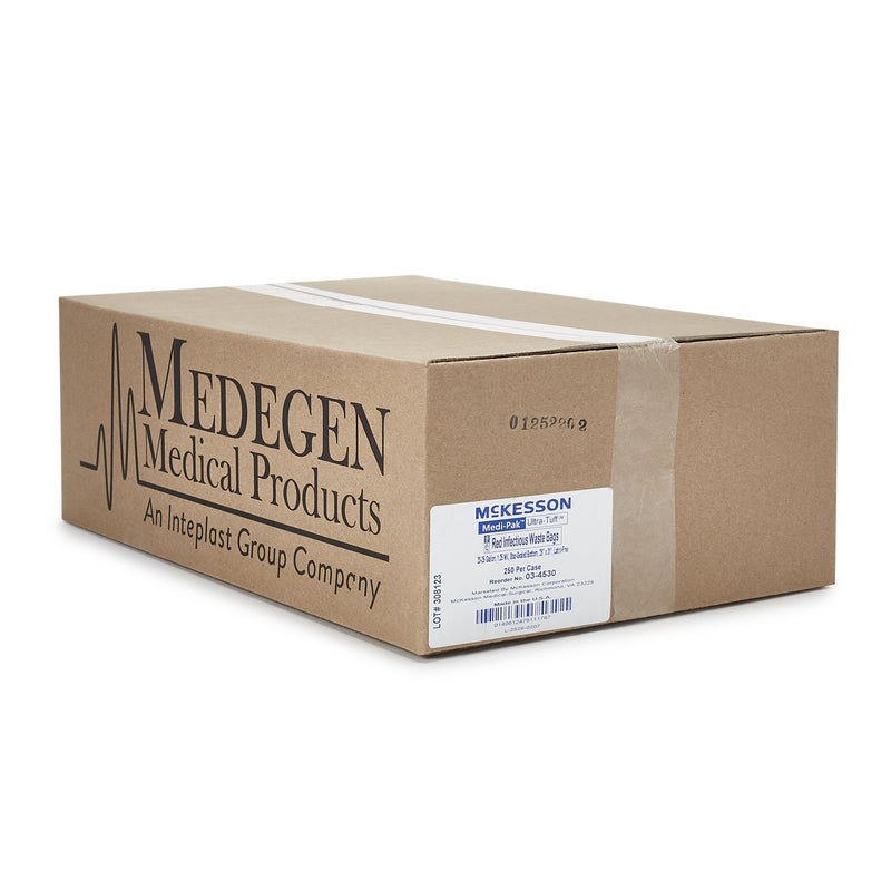 McKesson Red Infectious Waste Bag, 25 gal