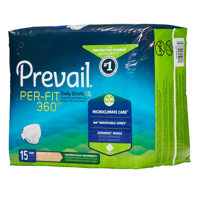 Prevail® Per-Fit 360°™ Maximum Plus Incontinence Brief, Extra Large