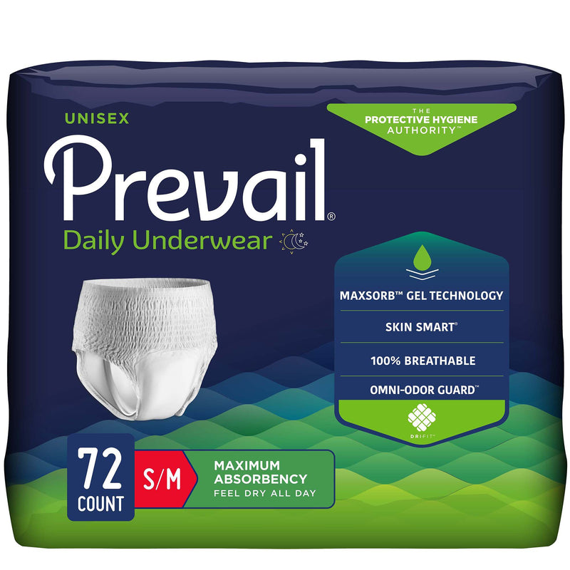 Prevail® Maximum Absorbent Underwear, Small / Medium