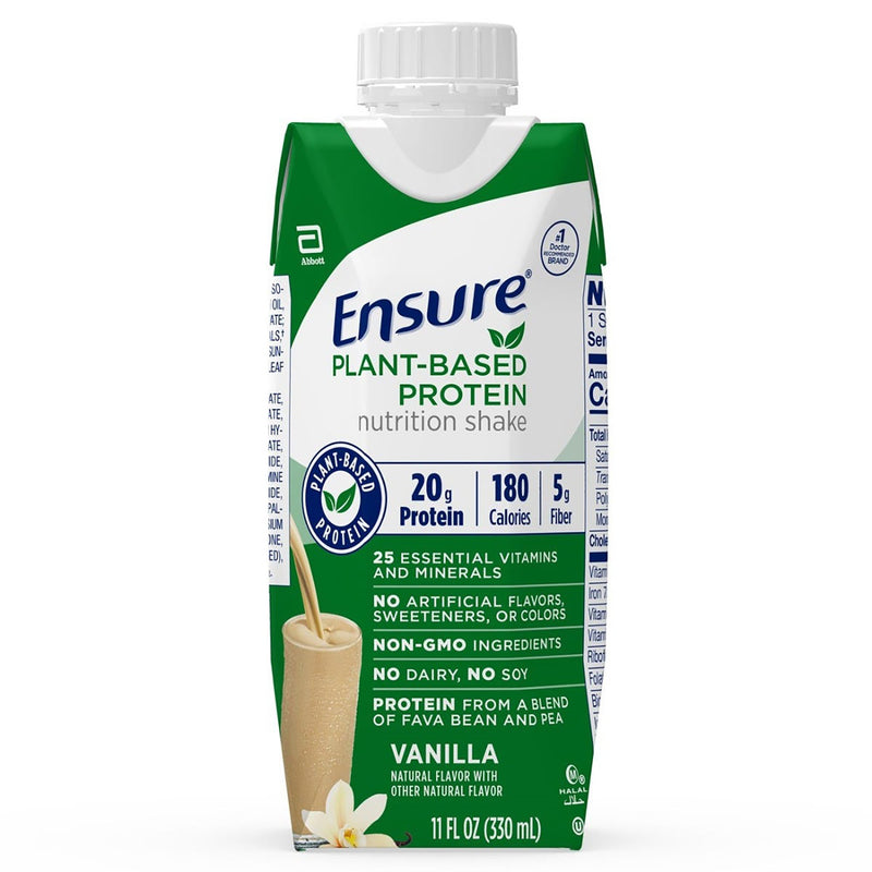 Ensure® Plant Based Protein Nutrition Shake Vanilla Oral Protein Supplement, 11 oz. Carton