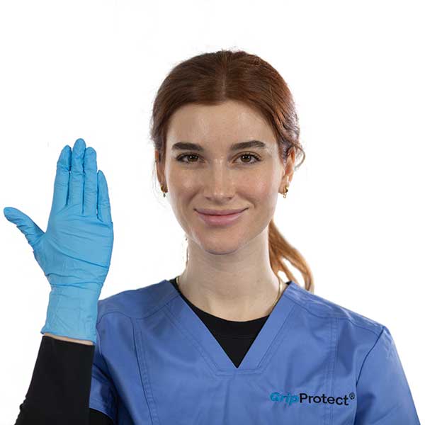 2000/Case BMC GripProtect® Precise Blue Nitrile Powder-Free Exam Gloves