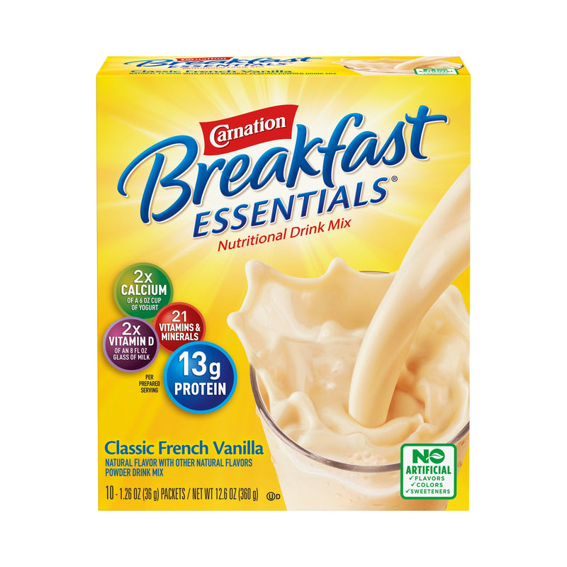 Carnation Breakfast Essentials® Vanilla Oral Supplement, 1.26 oz. Individual Packet