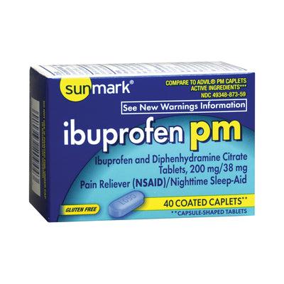 sunmark® PM Ibuprofen / Diphenhydramine Pain Relief