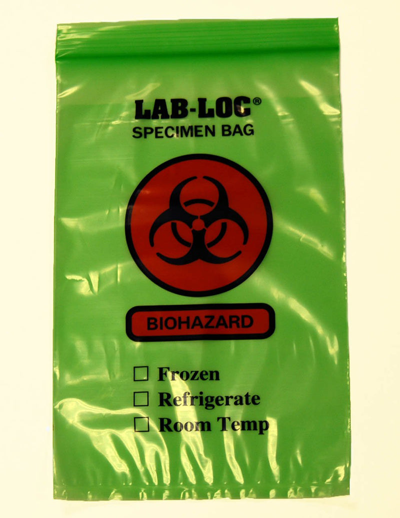 LAB-LOC® Specimen Transport Bag with Document Pouch, 6 x 9 Inch