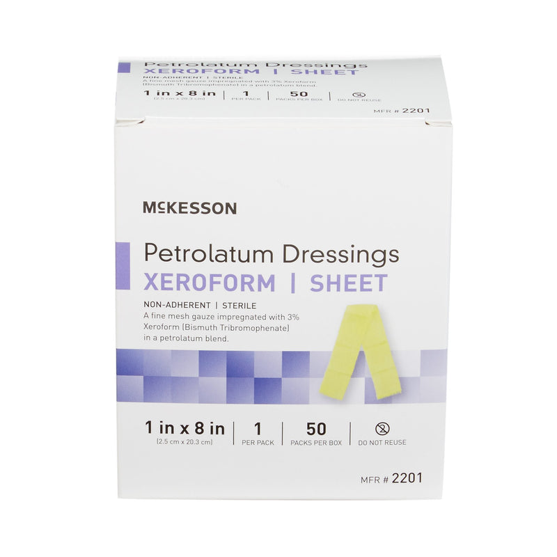 McKesson Xeroform® Petrolatum Dressing, 1 x 8 Inch