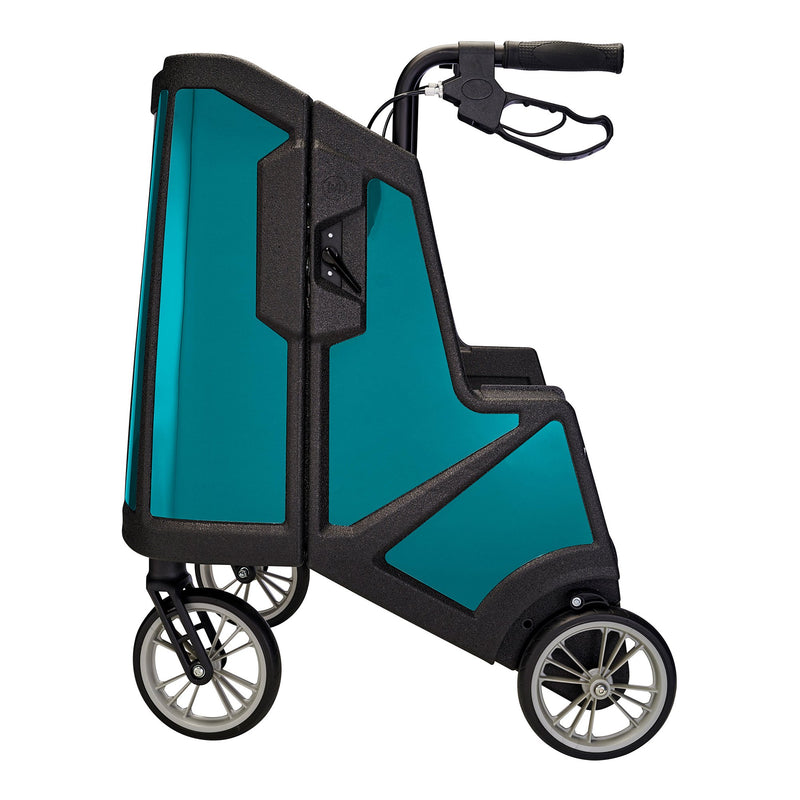 Tour 4 Wheel Rollator, 31 to 37 Inch Handle Height, Ocean Teal