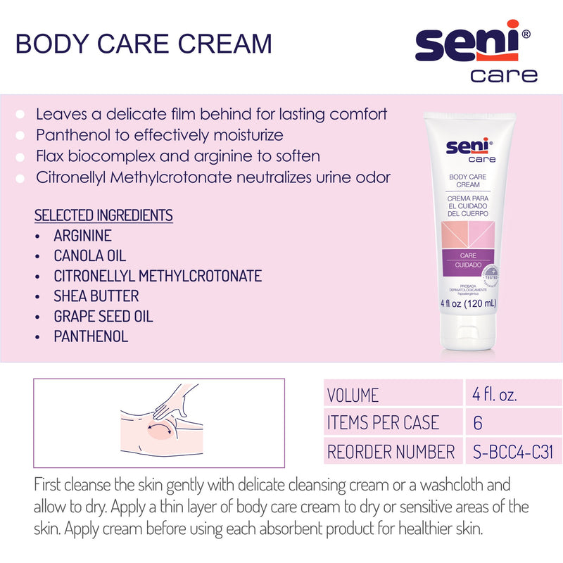Seni® Care Body Care Skin Protectant, 4 oz. Tube
