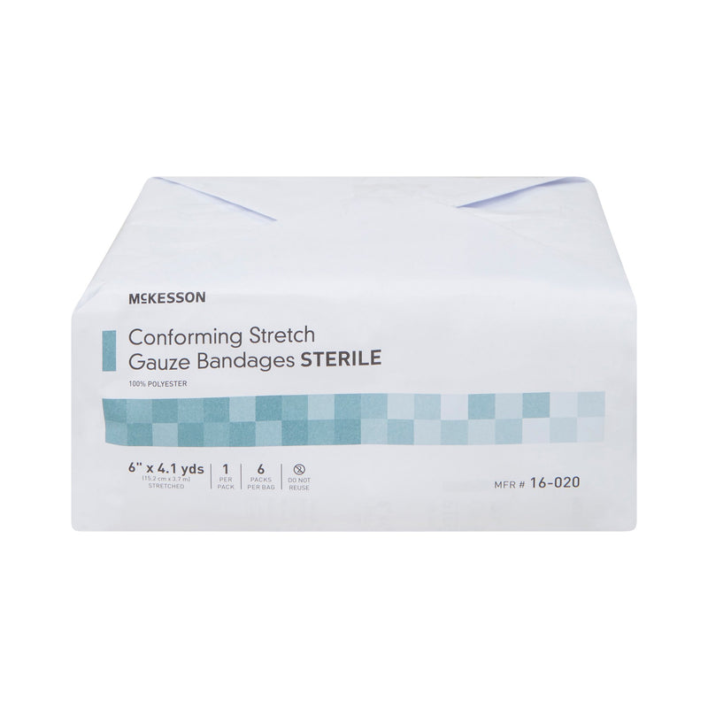 McKesson Sterile Conforming Bandage, 6 Inch x 4-1/10 Yard