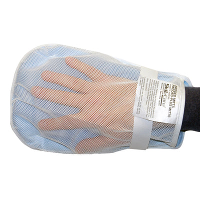 SkiL-Care™ Hand Control Mitt, 11 x 6 x 3/4 in., White/Blue