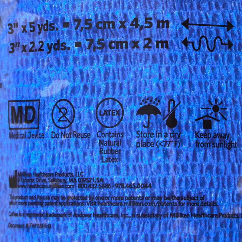 CoFlex® Self-adherent Closure Cohesive Bandage, 3 Inch x 5 Yard